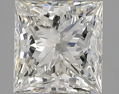3.02ct J SI2 Rare Carat Ideal Cut Princess Diamond