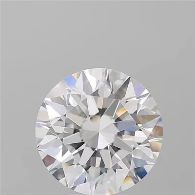 6.01ct D VS2 Rare Carat Ideal Cut Round Diamond