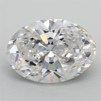 3.10ct D VVS2 Rare Carat Ideal Cut Oval Lab Grown Diamond