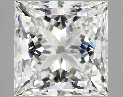 6.43ct E VS1 Rare Carat Ideal Cut Princess Lab Grown Diamond