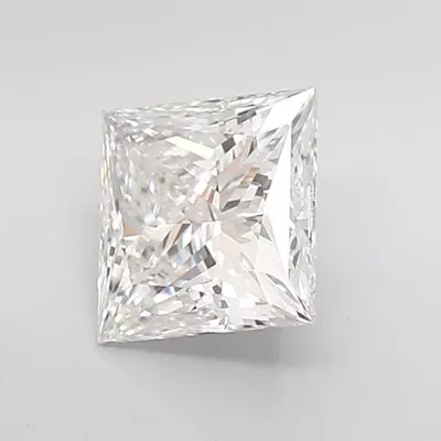 3.05ct F VS1 Rare Carat Ideal Cut Princess Lab Grown Diamond
