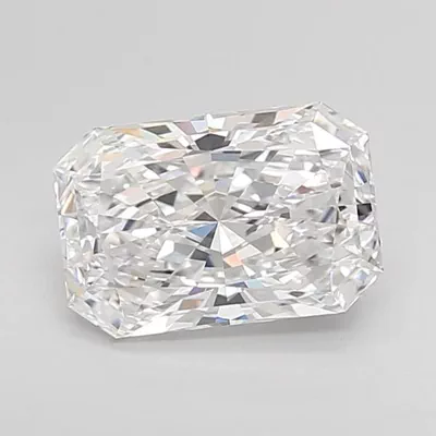 2.13ct D VVS1 Rare Carat Ideal Cut Radiant Lab Grown Diamond