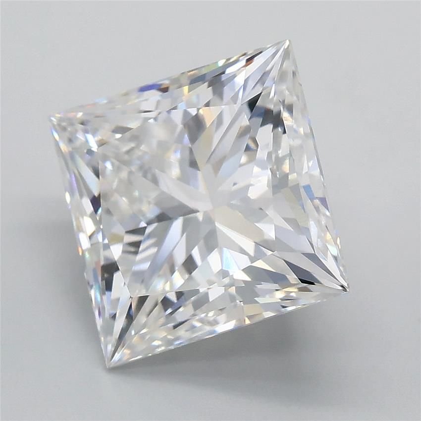 4.09ct E VVS2 Rare Carat Ideal Cut Princess Lab Grown Diamond