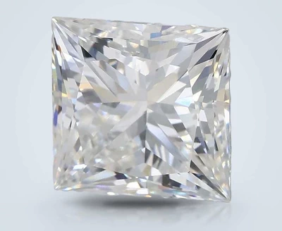 4.09ct E VVS2 Rare Carat Ideal Cut Princess Lab Grown Diamond
