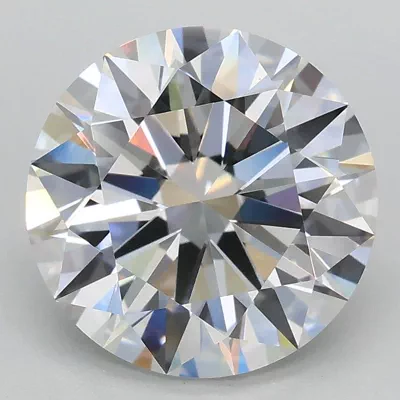3.08ct E VVS2 Rare Carat Ideal Cut Round Lab Grown Diamond