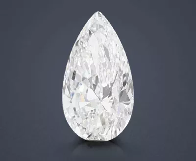 3.22ct F VS1 Rare Carat Ideal Cut Pear Lab Grown Diamond
