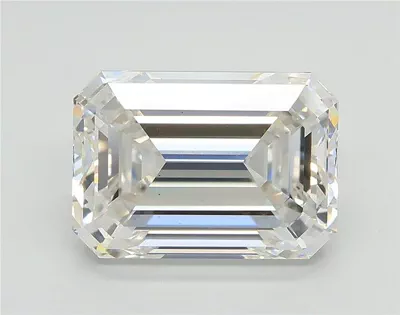 3.51ct F VS1 Rare Carat Ideal Cut Emerald Lab Grown Diamond