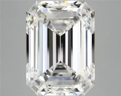 12.47ct F VVS2 Rare Carat Ideal Cut Emerald Lab Grown Diamond