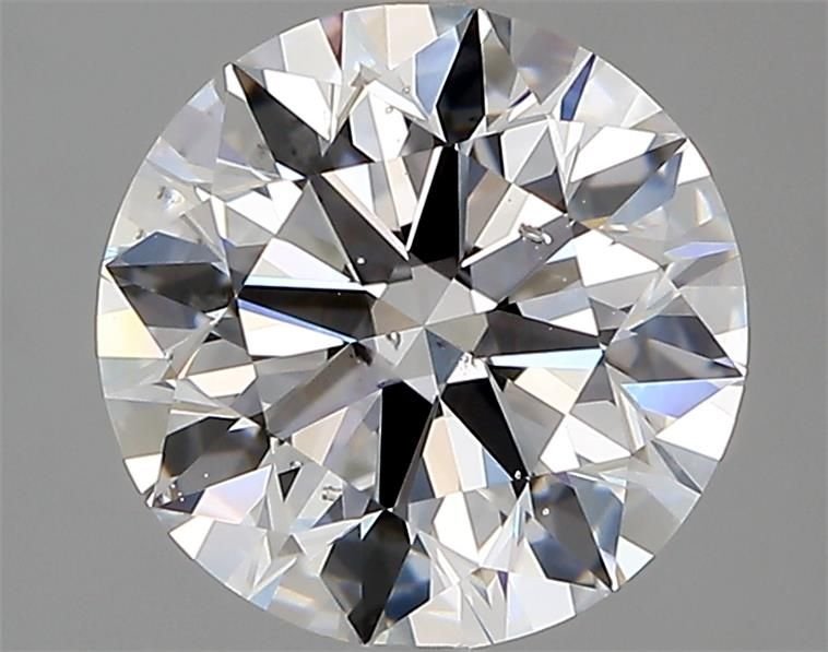 2.01ct D SI2 Rare Carat Ideal Cut Round Diamond