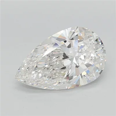 3.01ct F VS1 Rare Carat Ideal Cut Pear Lab Grown Diamond