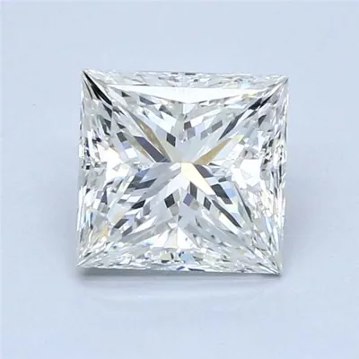 2.08ct H SI1 Rare Carat Ideal Cut Princess Diamond
