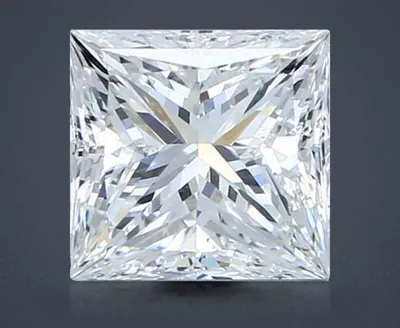 2.08ct H SI1 Rare Carat Ideal Cut Princess Diamond