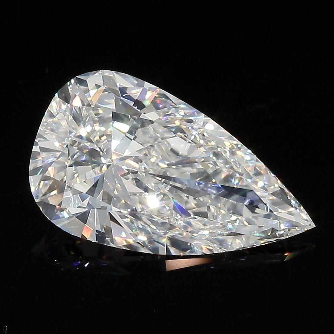 3.10ct J SI2 Very Good Cut Pear Diamond