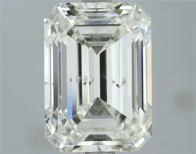 4.02ct J SI1 Rare Carat Ideal Cut Emerald Diamond