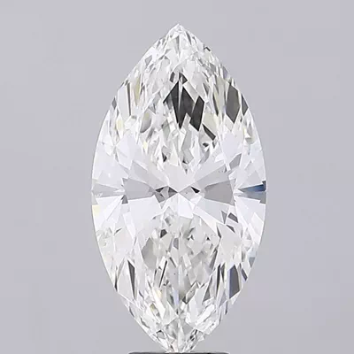 7.03ct F VS2 Rare Carat Ideal Cut Marquise Lab Grown Diamond