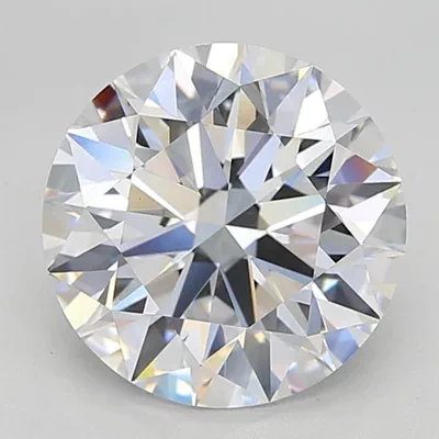 5.24ct D VVS1 Rare Carat Ideal Cut Round Lab Grown Diamond