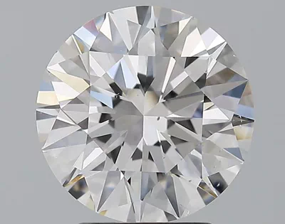 3.28ct E VS2 Rare Carat Ideal Cut Round Diamond