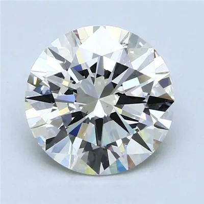 3.39ct K SI1 Rare Carat Ideal Cut Round Diamond