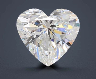 5.57ct D VS1 Rare Carat Ideal Cut Heart Lab Grown Diamond