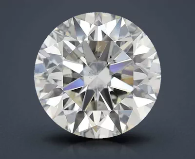 3.26ct K SI1 Rare Carat Ideal Cut Round Diamond
