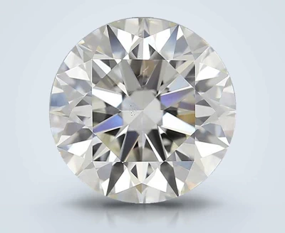 3.26ct K SI1 Rare Carat Ideal Cut Round Diamond