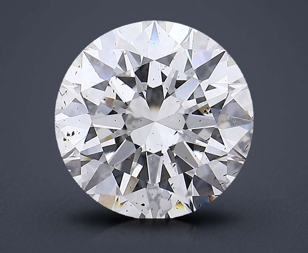 4.01ct F SI1 Excellent Cut Round Lab Grown Diamond