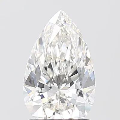 1.53ct F VS1 Rare Carat Ideal Cut Pear Lab Grown Diamond