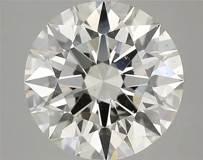 4.53ct H SI1 Rare Carat Ideal Cut Round Diamond