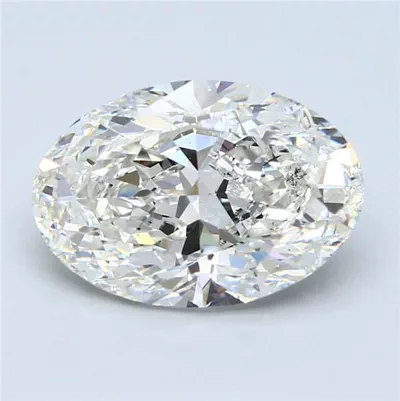 5.02ct I SI1 Rare Carat Ideal Cut Oval Diamond