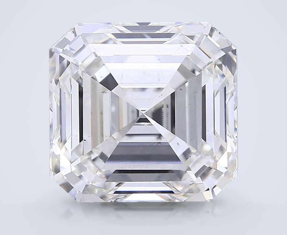 11.09ct H VS2 Rare Carat Ideal Cut Asscher Lab Grown Diamond