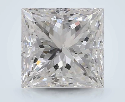 3.29ct F SI2 Rare Carat Ideal Cut Princess Diamond