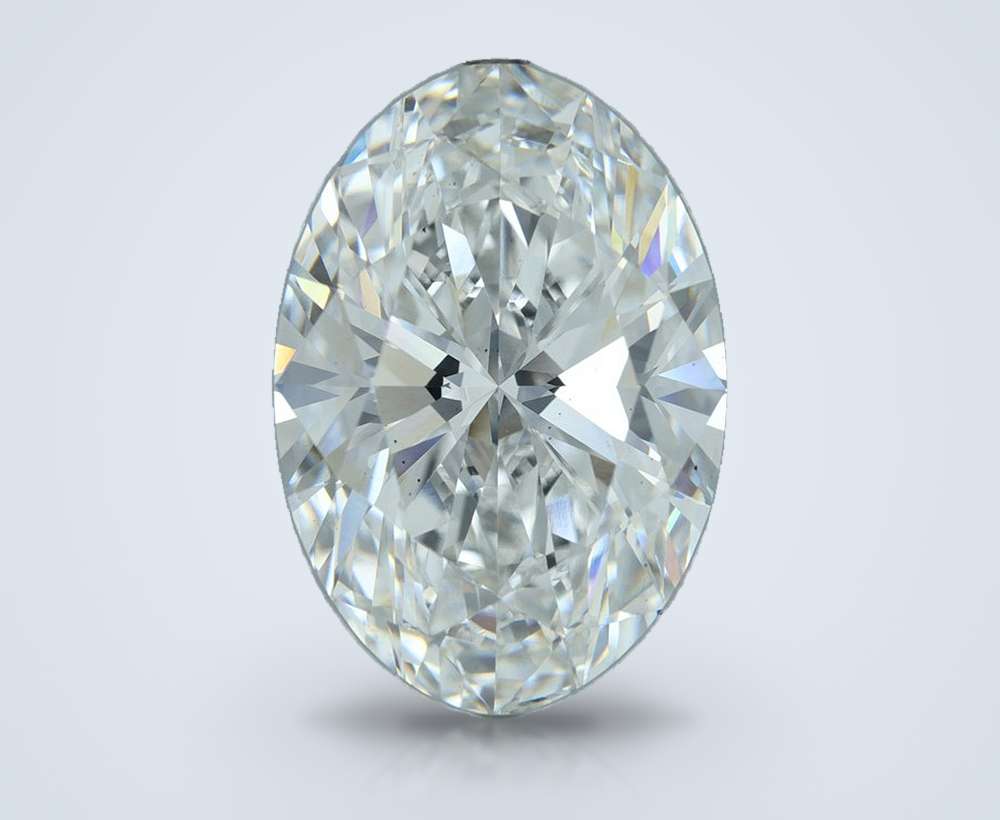 21.57ct F VS1 Rare Carat Ideal Cut Oval Lab Grown Diamond