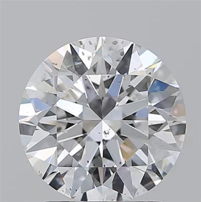 2.03ct E SI2 Rare Carat Ideal Cut Round Diamond
