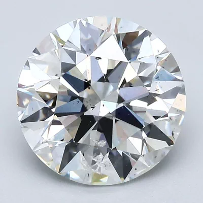 3.50ct F SI2 Rare Carat Ideal Cut Round Diamond