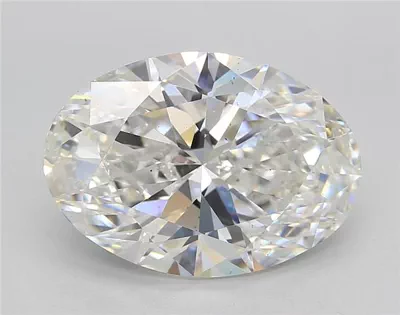 5.18ct F VS2 Rare Carat Ideal Cut Oval Lab Grown Diamond