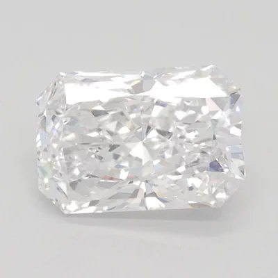 1.51ct D VVS2 Rare Carat Ideal Cut Radiant Lab Grown Diamond