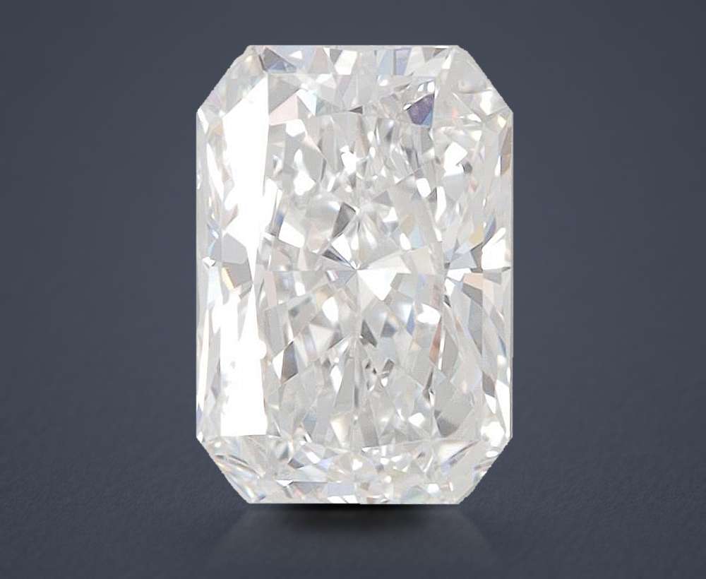 1.51ct D VVS2 Rare Carat Ideal Cut Radiant Lab Grown Diamond