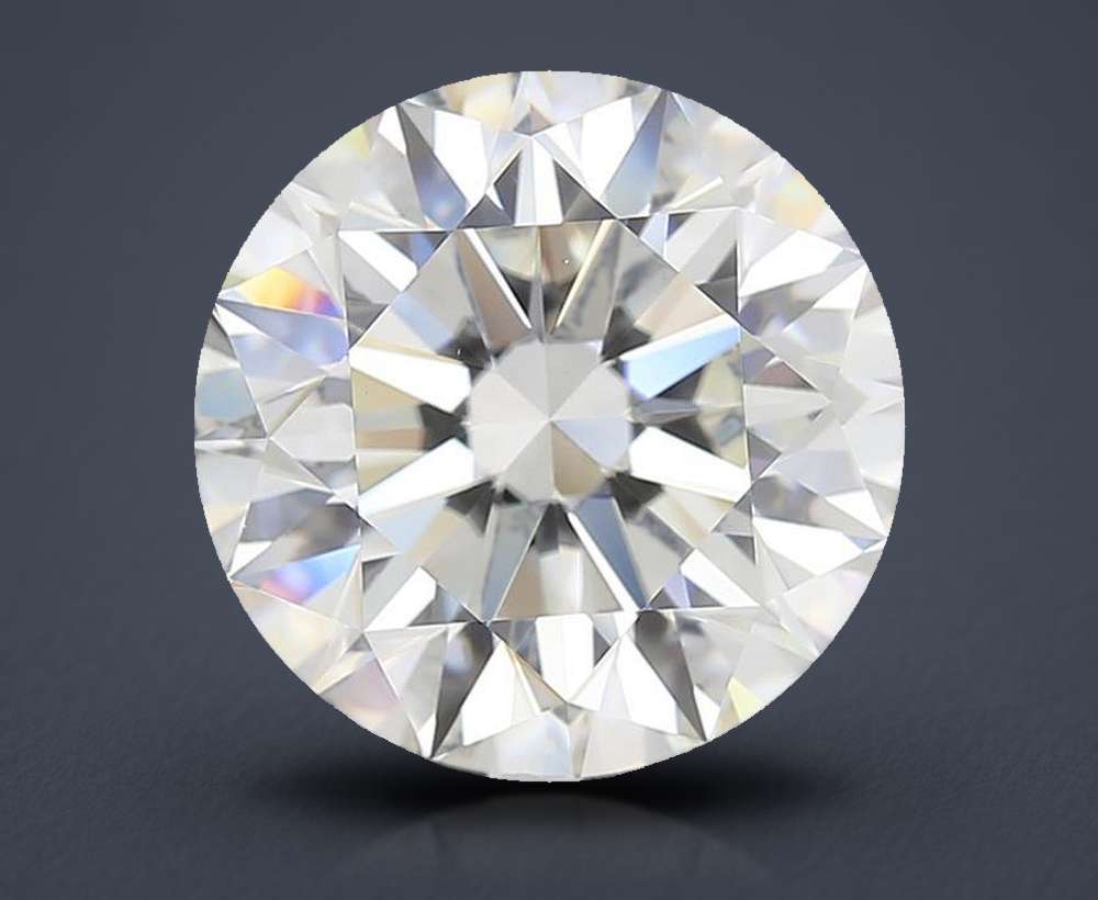 4.02ct H VS1 Rare Carat Ideal Cut Round Diamond