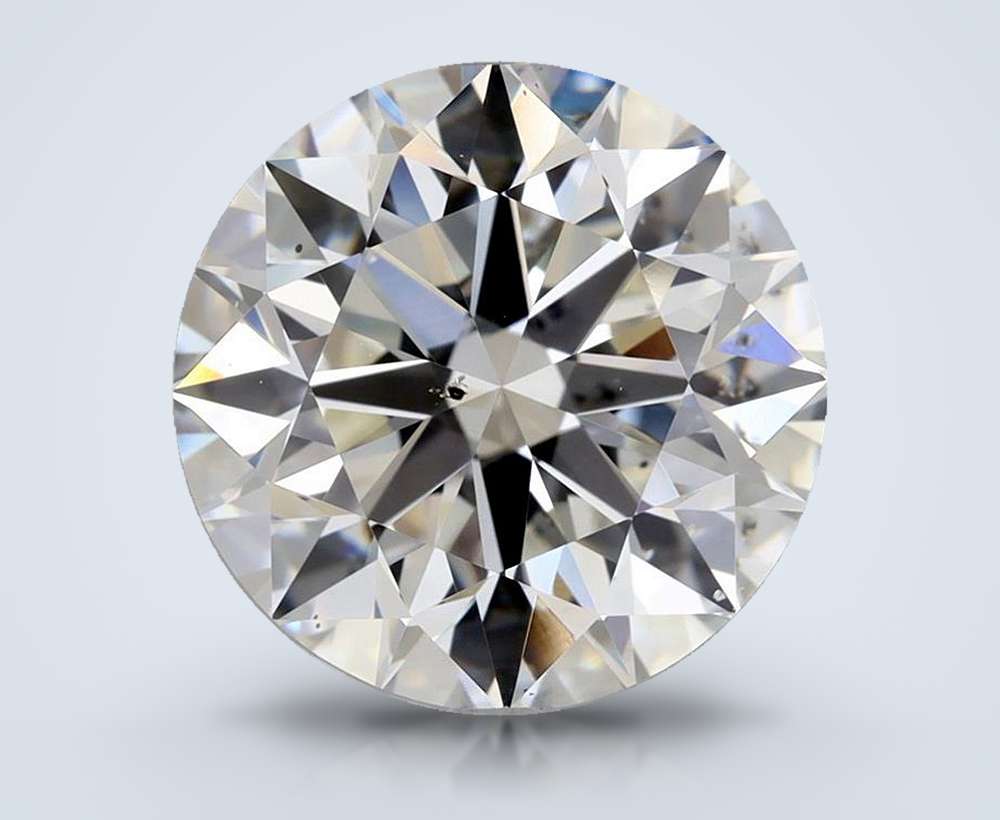 3.01ct H SI1 Rare Carat Ideal Cut Round Diamond