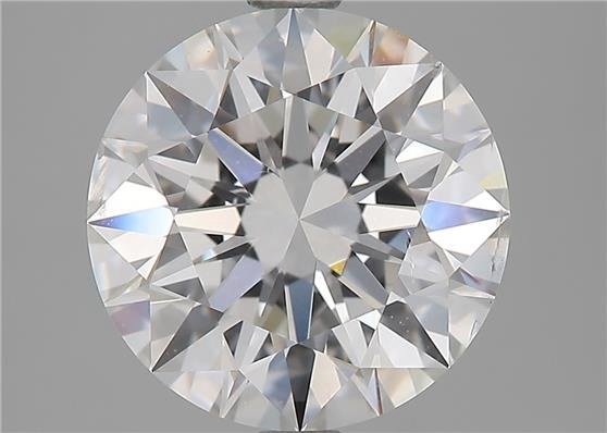 3.02ct E SI2 Rare Carat Ideal Cut Round Diamond