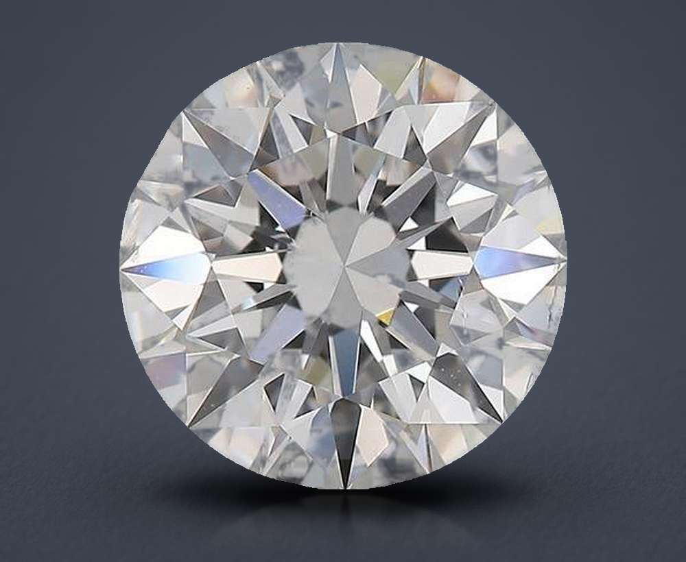 3.02ct E SI2 Rare Carat Ideal Cut Round Diamond
