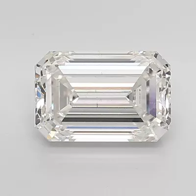 5.02ct H VS2 Rare Carat Ideal Cut Emerald Lab Grown Diamond