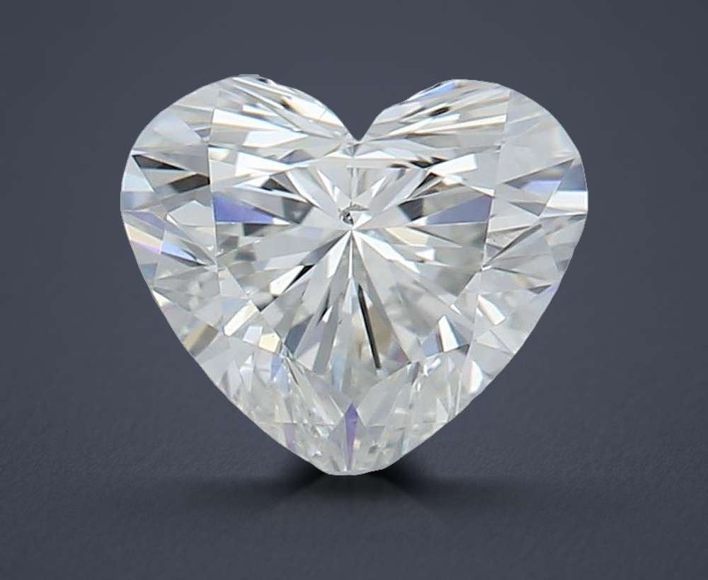 0.58ct H SI2 Rare Carat Ideal Cut Heart Diamond