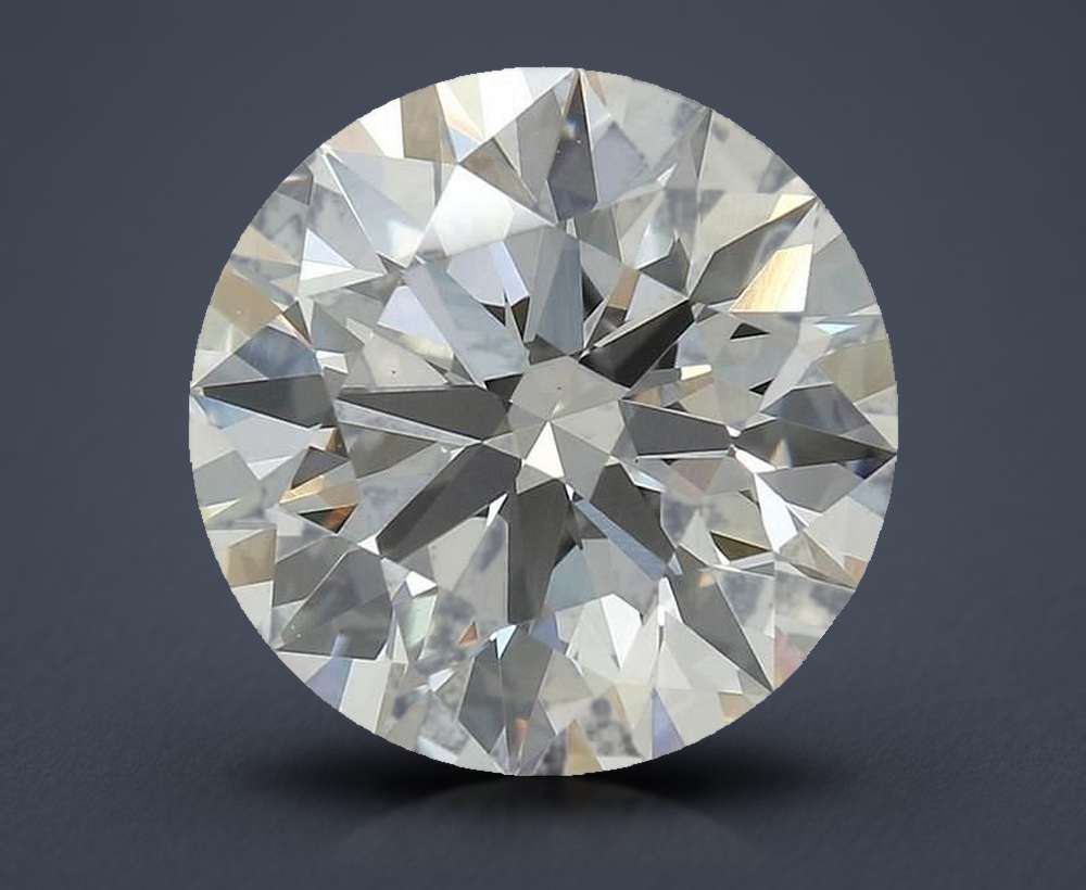 3.07ct J VS1 Rare Carat Ideal Cut Round Lab Grown Diamond