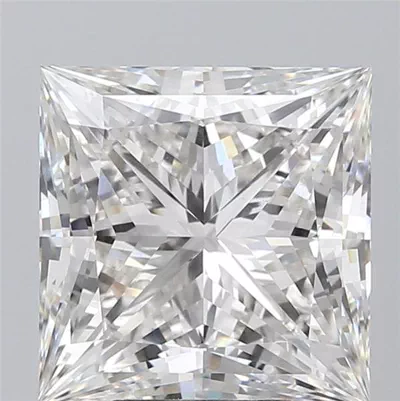 7.00ct G VVS2 Rare Carat Ideal Cut Princess Lab Grown Diamond