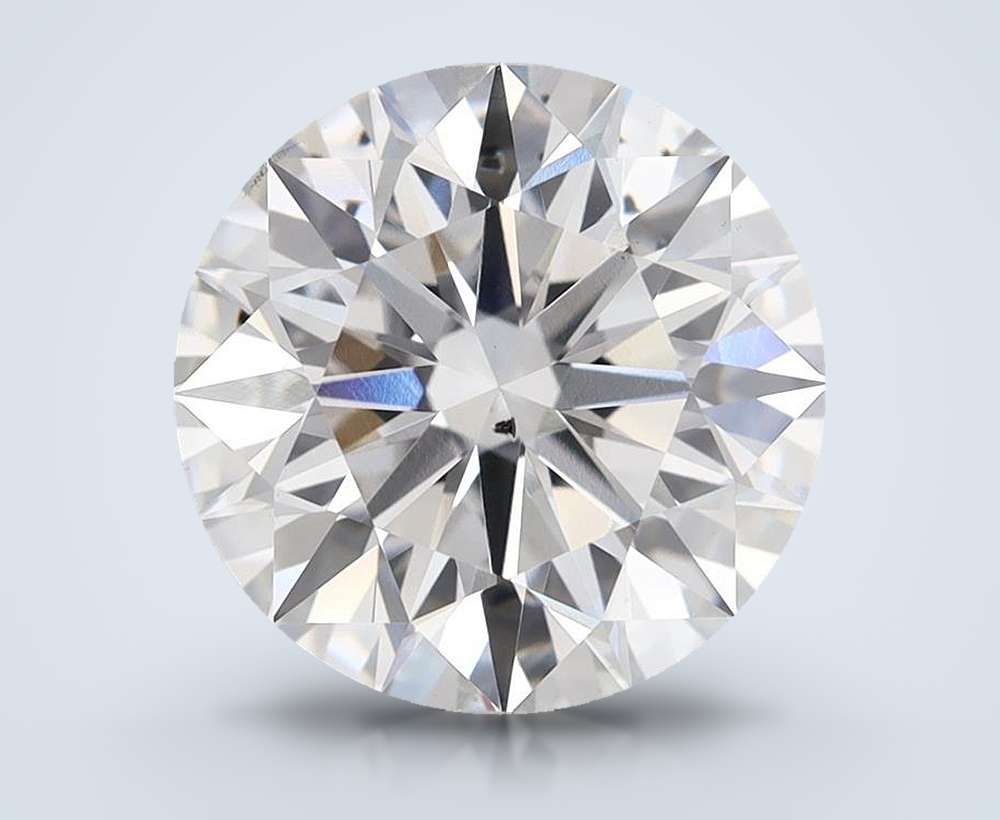 5.06ct F SI1 Rare Carat Ideal Cut Round Lab Grown Diamond