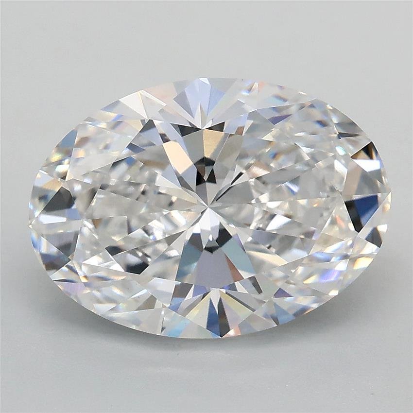 3.03ct D VS1 Rare Carat Ideal Cut Oval Lab Grown Diamond