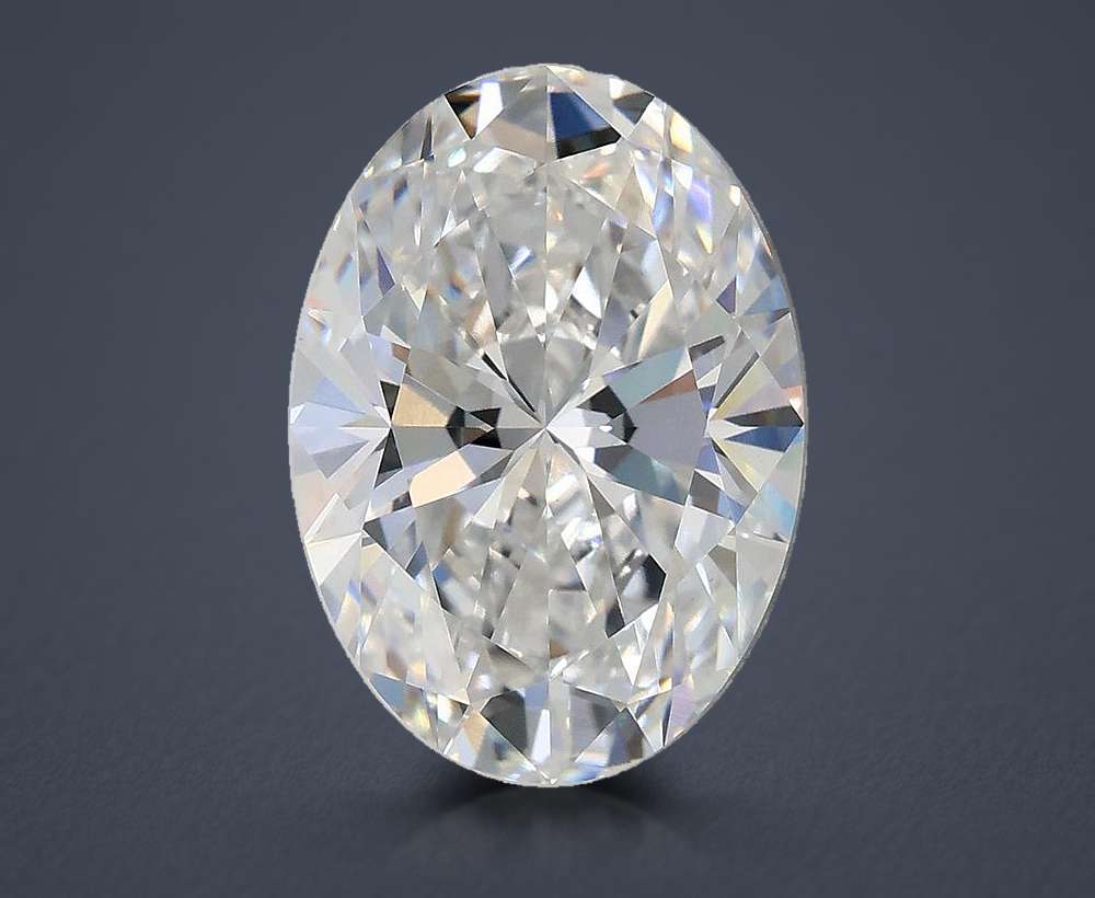 3.03ct D VS1 Rare Carat Ideal Cut Oval Lab Grown Diamond