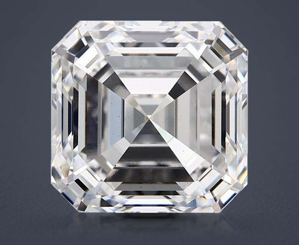 4.05ct E VS1 Rare Carat Ideal Cut Asscher Lab Grown Diamond
