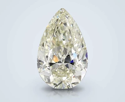 3.01ct K SI1 Rare Carat Ideal Cut Pear Diamond